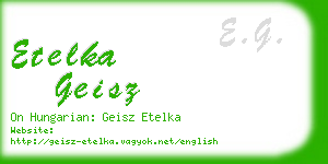 etelka geisz business card